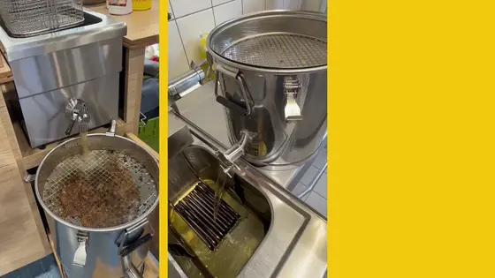 Oil Solution Filter und Depot im Einsatz